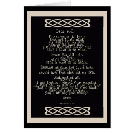 The Knots Prayer (Front)