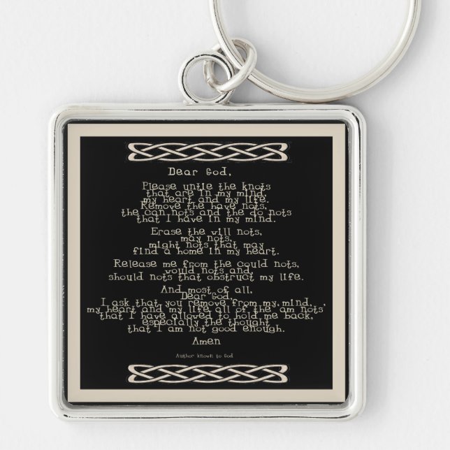 The Knots Prayer Keychain (Front)