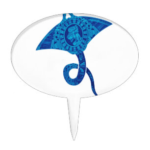 The known oceans cake topper