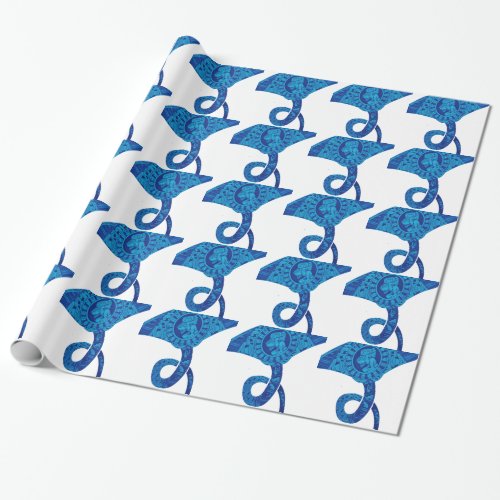 The known oceans wrapping paper