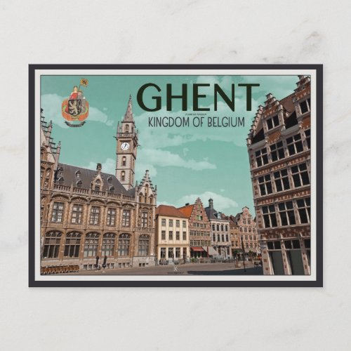 The Korenmarkt _ Ghent Postcard