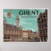 The Korenmarkt - Ghent Poster