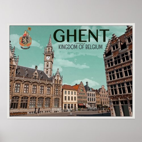 The Korenmarkt _ Ghent Poster