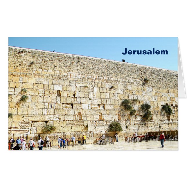 The Kotel - Western Wall Card (Front Horizontal)