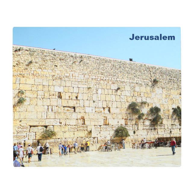 The Kotel - Western Wall Metal Print (Front)