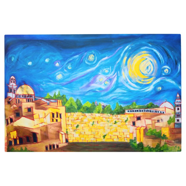 The Kotel "Western Wall" Metal Print (Front)