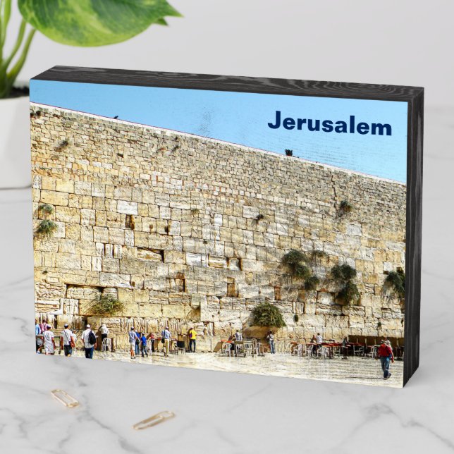 The Kotel - Western Wall Wooden Box Sign (In Situ Horizontal)