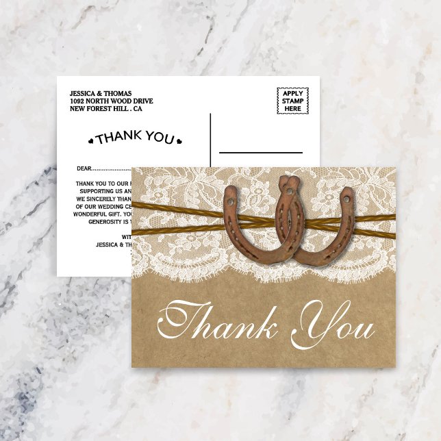 The Kraft, Lace & Horseshoe Collection Postcard (Creator Uploaded)