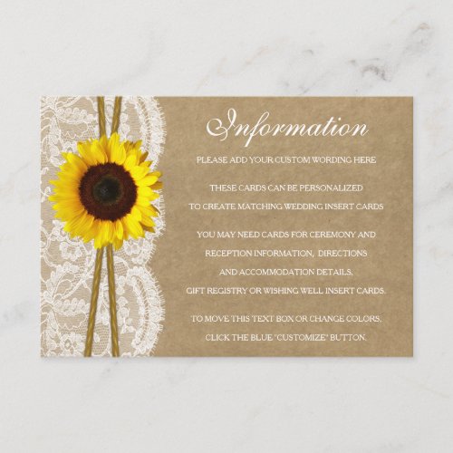 The Kraft Lace  Sunflower Collection Detail Card