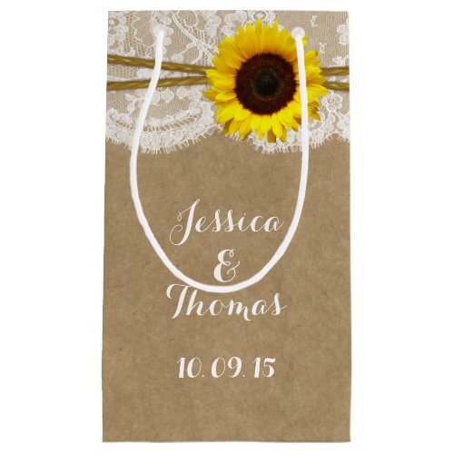 The Kraft Lace  Sunflower Collection Gift Bags