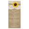 The Kraft, Lace & Sunflower Collection Menu Cards