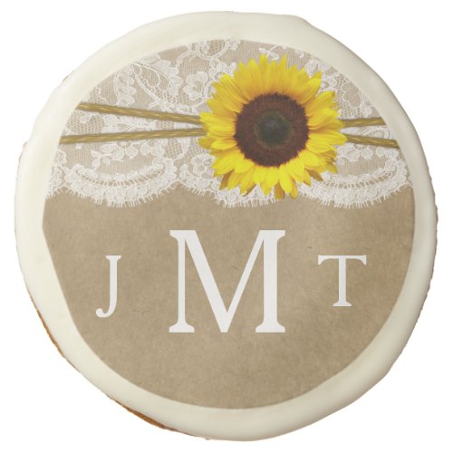 The Kraft Lace  Sunflower Wedding Collection Sugar Cookie