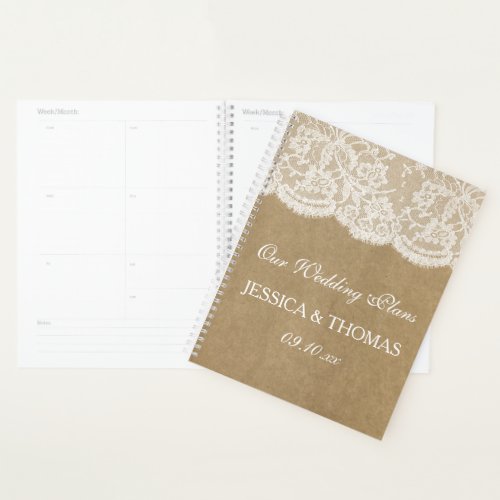 The Kraft  Lace Wedding Collection Planner