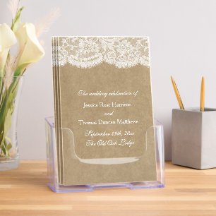 The Kraft & Lace Wedding Collection - Programs Brochure