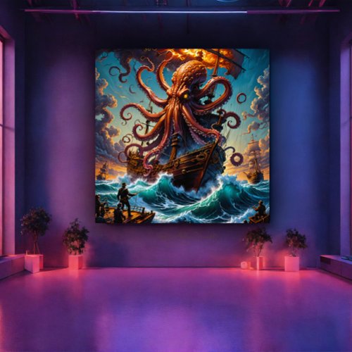 The Kraken Sea Monster Acrylic Print
