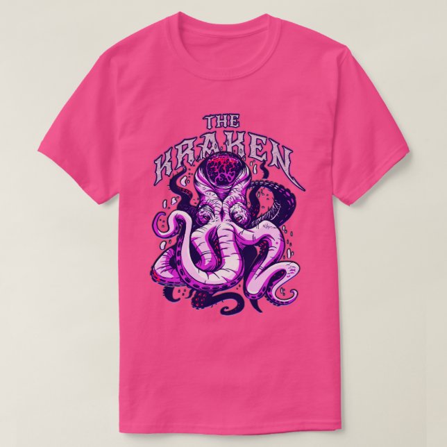 The Kraken Sea Monster Greek Mythology Streetwear  T-Shirt (Design Front)