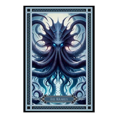 The Kraken Tarot Card Poster