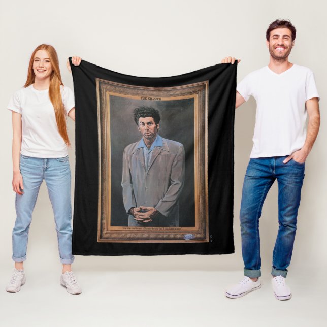 The Kramer Portrait Fleece Blanket (In Situ)