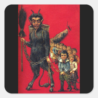 The Krampus Square Sticker