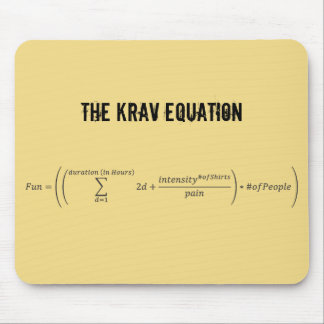 "The Krav Equation" Mousepad