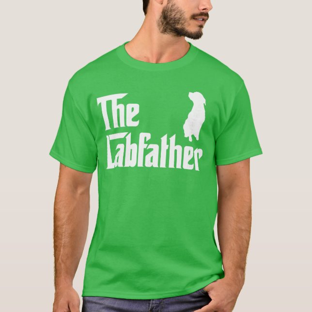 The Lab Father Funny Labrador Dad Gift girl family T-Shirt (Front)