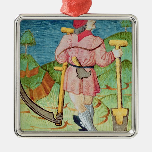 The Labourer Metal Ornament (Front)