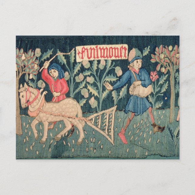 The Labours of the Months, Alsace (tapestry)		Vict Postcard (Front)