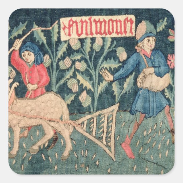 The Labours of the Months, Alsace (tapestry)		Vict Square Sticker (Front)