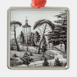 The Labyrinth from the Jardin des Plantes Metal Ornament