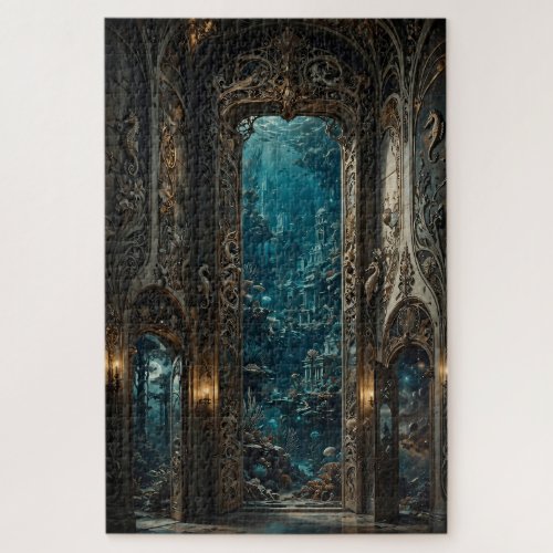 The Labyrinth Portal — Enchanted Underwater Gatewa Jigsaw Puzzle