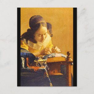 The Lace Maker', Jan Vermeer_Dutch Masters Postcard