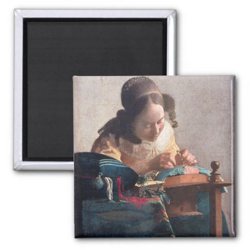 The Lacemaker Johannes Vermeer 1669_1670 Magnet