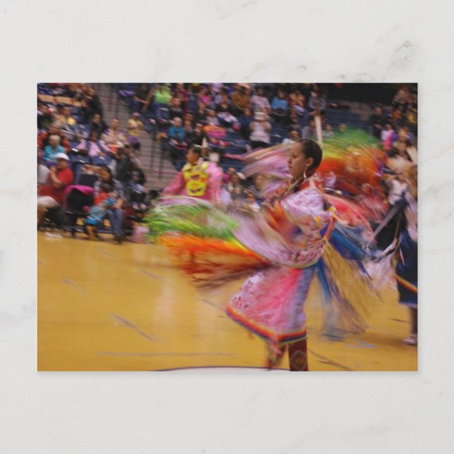 The Ladies' Turn PowWow Feather Dance Postcard (Front)