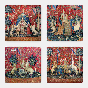 The Lady and the Unicorn Coaster Set