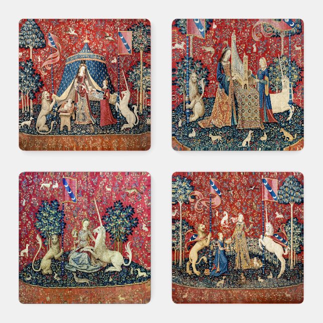 The Lady and the Unicorn Coaster Set (Set)