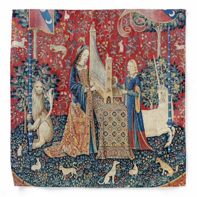 The Lady and the Unicorn, Hearing Bandana (Front)
