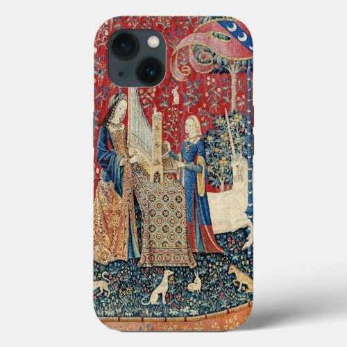 The Lady and the Unicorn Hearing iPhone 13 Case