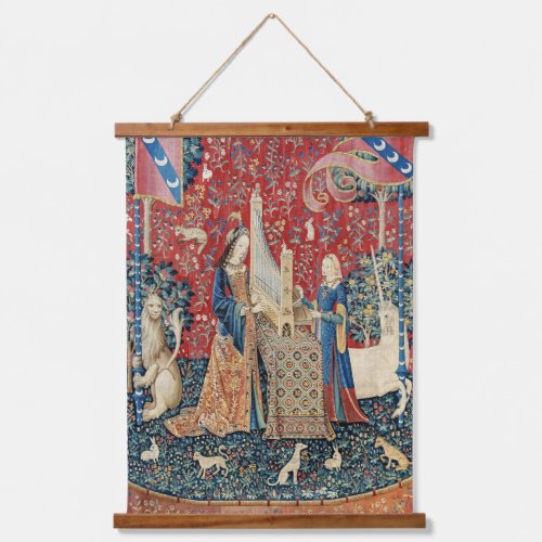 The Lady and the Unicorn Hearing Hanging Tapestry