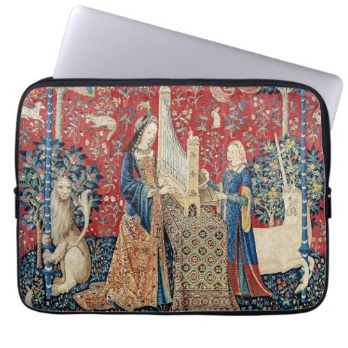 The Lady and the Unicorn Hearing Laptop Sleeve