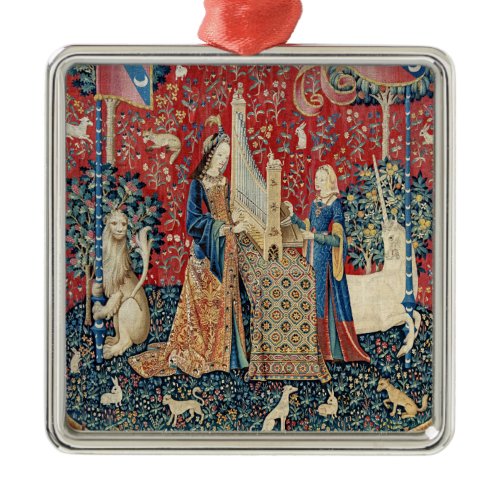 The Lady and the Unicorn, Hearing Metal Ornament
