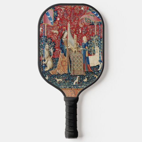 The Lady and the Unicorn Hearing Pickleball Paddle