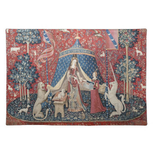 The Lady and the Unicorn (My One Desire) Cloth Placemat