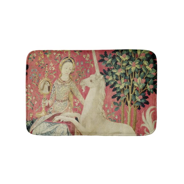 The Lady and the Unicorn: 'Sight' 2 Bathroom Mat (Front)