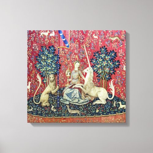 The Lady and the Unicorn Sight Canvas Print