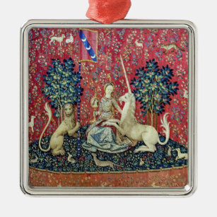 The Lady and the Unicorn, Sight Metal Ornament