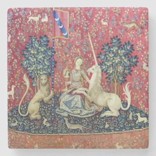 The Lady and the Unicorn Sight Stone Coaster
