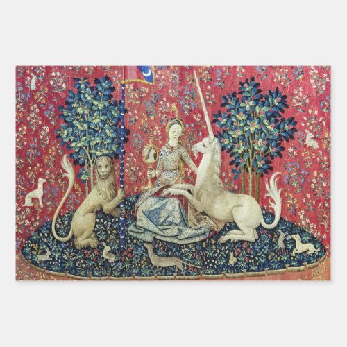 The Lady and the Unicorn Sight Wrapping Paper Sheets