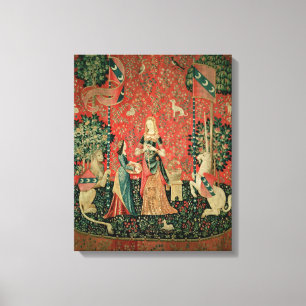 The Lady and the Unicorn: 'Smell' Canvas Print