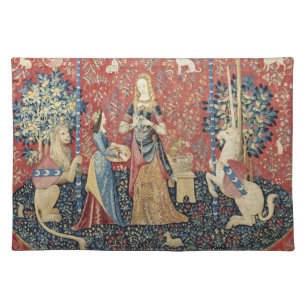 The Lady and the Unicorn (Smell) Cloth Placemat