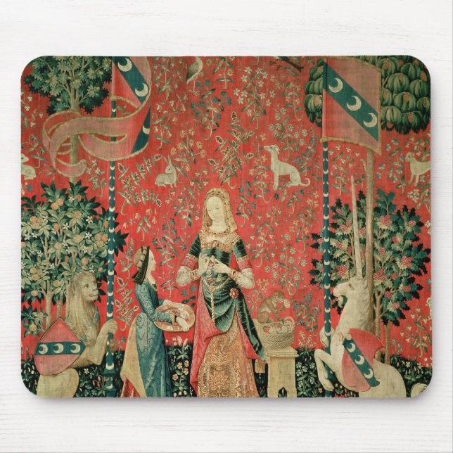 The Lady and the Unicorn: 'Smell' Mouse Pad (Front)
